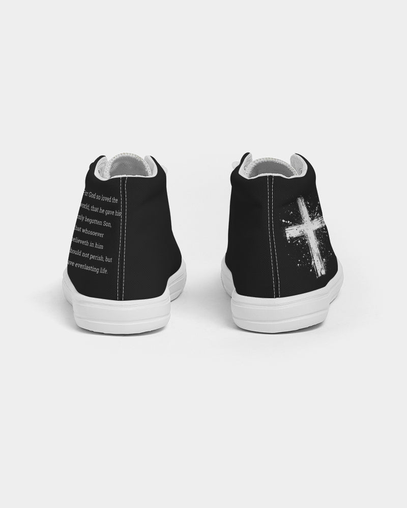 "Believer" John 3:16 High-top Canvas Shoe